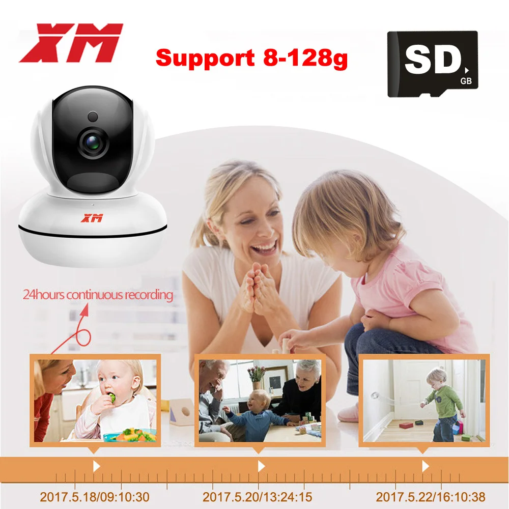 Wifi камера HD 960 P/080 P домашняя IP камера с поддержкой SD карты панорамирование/наклон ночного видения камера безопасности P2P CCTV Cam с IR-Cut XM ICSee