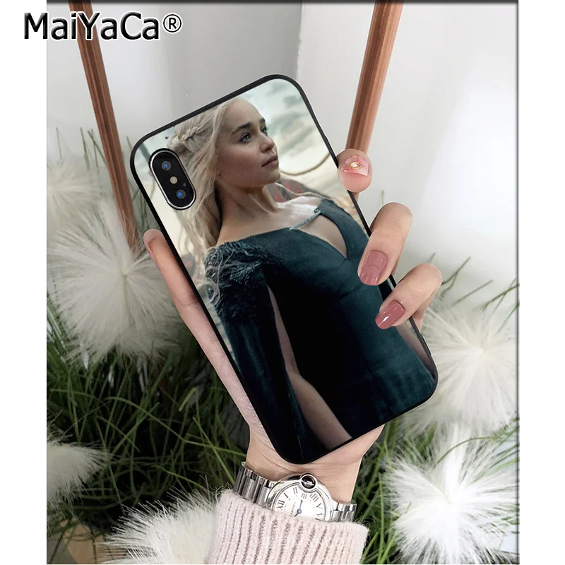 MaiYaCa Игра престолов Джон Сноу Дейенерис высококачественный чехол для телефона для Apple iPhone 8 7 6 6S Plus X XS MAX 5 5S SE XR