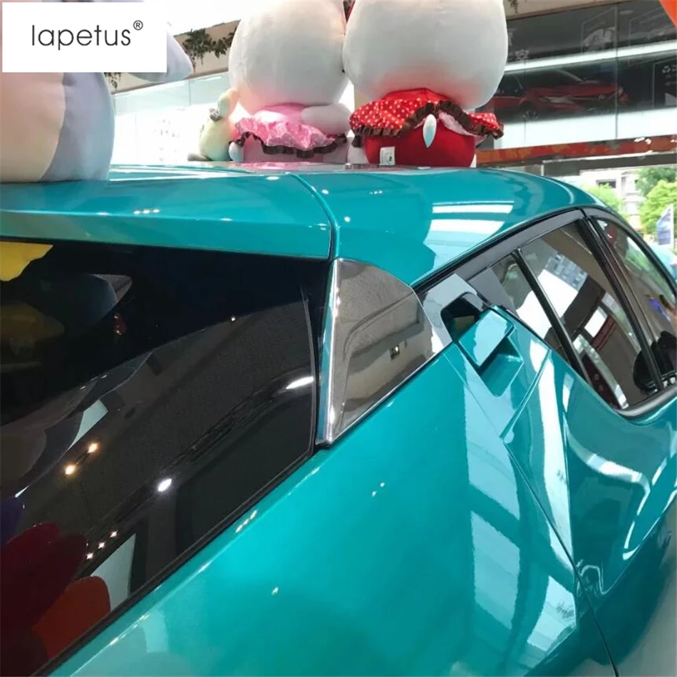 Lapetus аксессуары для Toyota C-HR ЧР задние Треугольники окна крыло спойлера Панель молдинг крышка комплект отделка