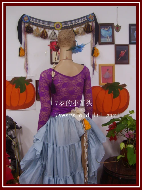 Кружевной Длинный топ для танца живота DP41