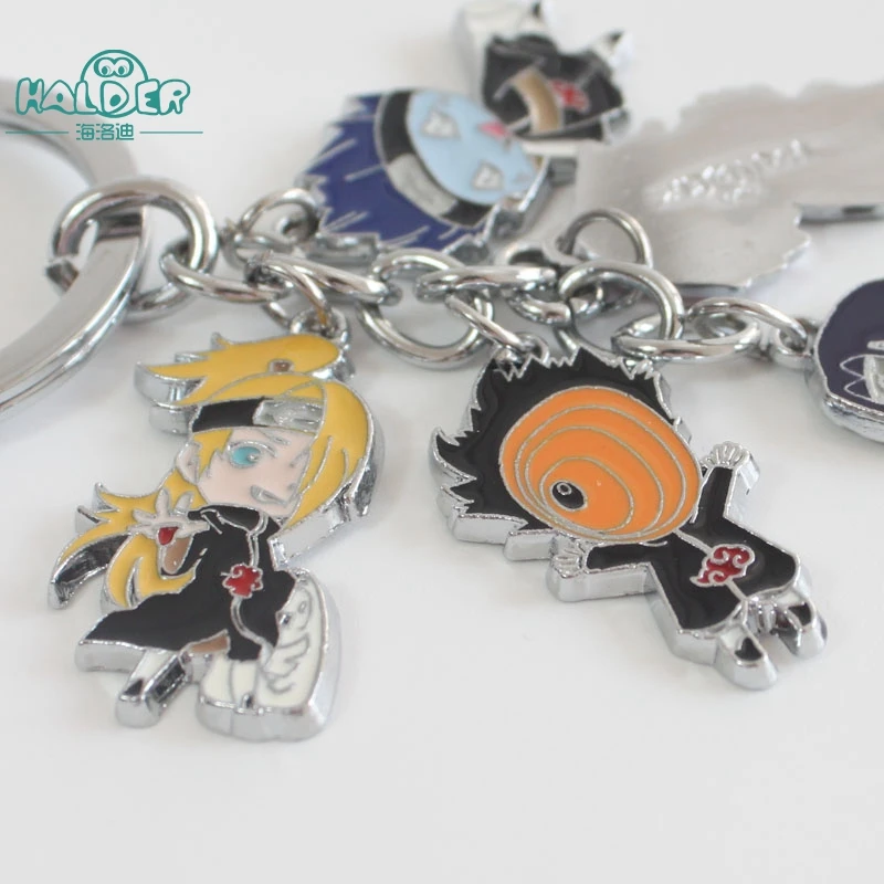 Гальдер распродажа аниме мультфильм аниме Naruto kakashi Gaara брелок очаровательный сотовый телефон ремешок аксессуары цепочка для ключей из металлического сплава