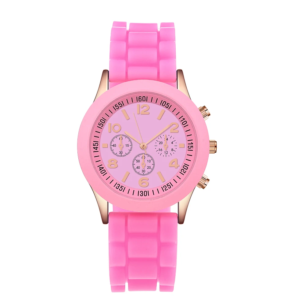 pink Силиконовые часы, детские часы, милые Мультяшные карандаши, детские часы, женские спортивные кварцевые часы, женские наручные часы, подарок для девочек и мальчиков - Цвет: pink