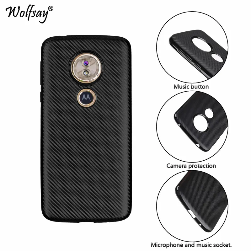 СПС чехол для телефона Moto G6 Play 5 7 "углеродного волокна Мягкий TPU Motorola играть