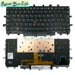 repair you life laptop keyboard for lenovo for thinkpad carbon x1 gen 4 4th 2016 sp layout with backlit and red pointing free global shipping