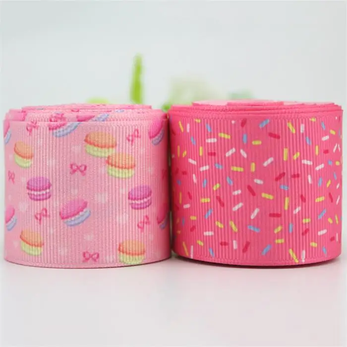 grosgrain ribbon 1 38 мм розовый напечатанный grosgrain узорный набор лент для лент 10 ярдов DIY бант ручной работы ткань шитье Ремесла рождественские ленты для дома - Цвет: grosgrain ribbon 1