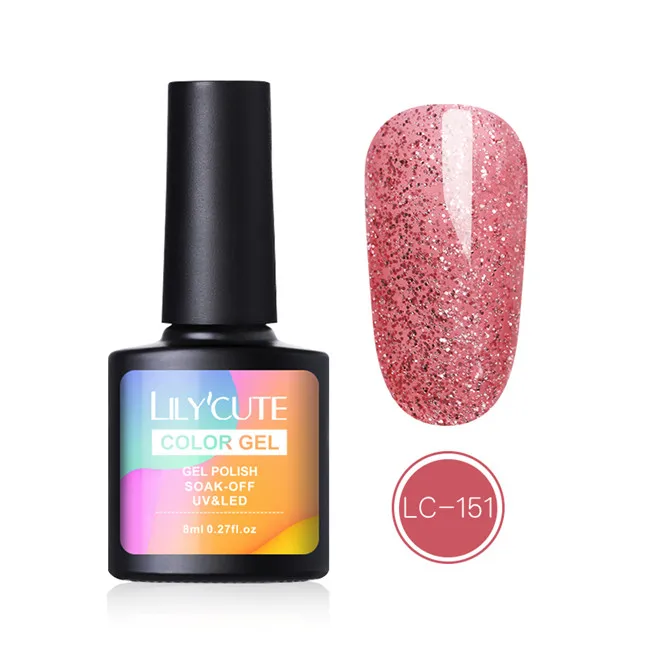 LC-151 LILYCUTE 8 мл Хэллоуин УФ-гель для ногтей чистый цвет ногтей гель лак светодиодный Полупостоянный гель лак праймер для ногтей гель - Цвет: LC-151