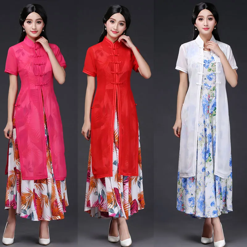 2019 Новое поступление Мода плюс размер женщин AoDai|Одежда Азии и островов Тихого