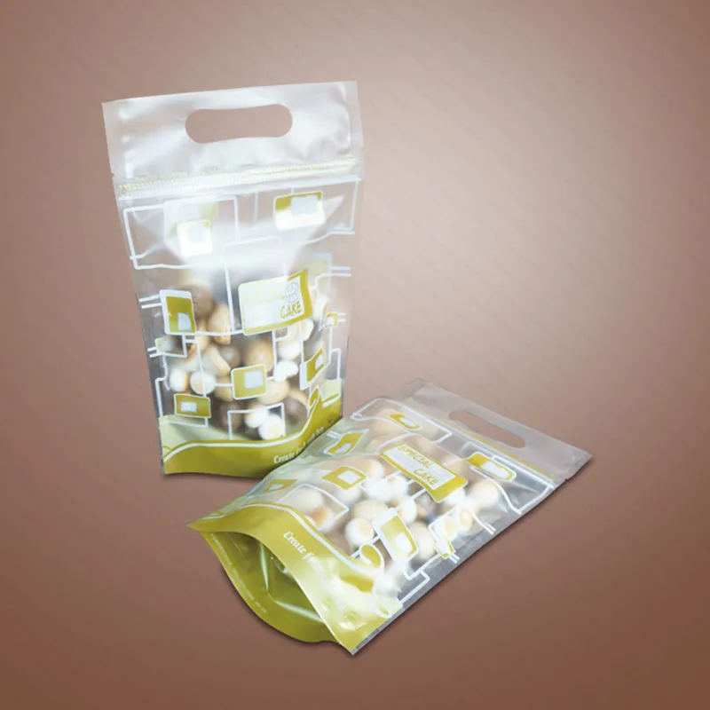 Матовый прозрачный пластиковый упаковочный пакет с застежкой молнией 50 шт.