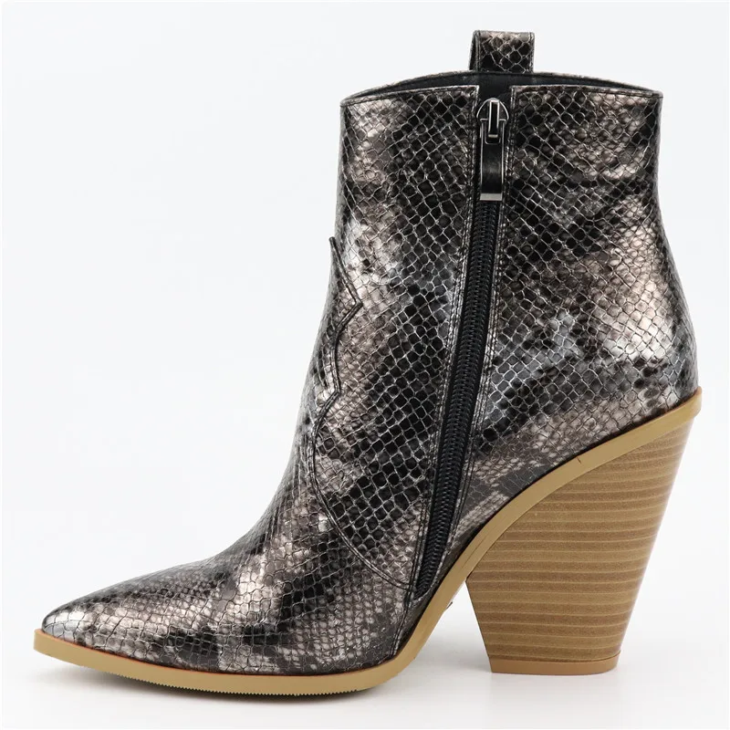 Новинка 2020 года Модные ботинки на танкетке и высоком каблуке Женская обувь с