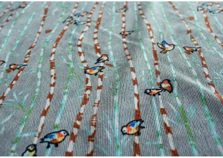 Модная Вельветовая ткань Imorted с принтом в стиле ретро мягкая удобная для женского