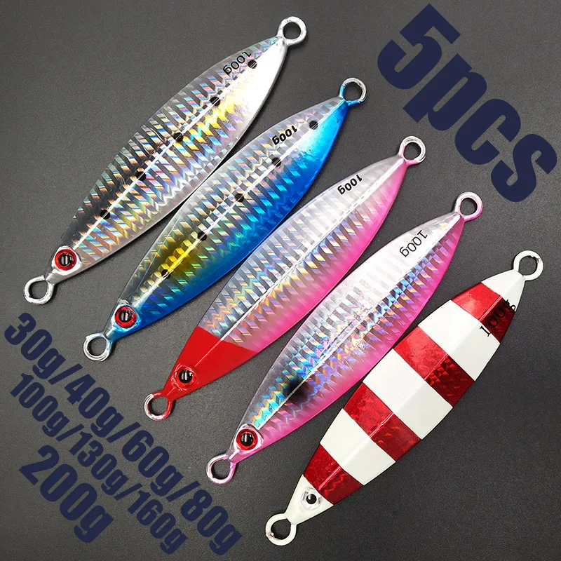 Lunker медленно Металическая дергающаяся, а так же 30 г, 40 г, 60 г 80 г 100 130g 160g 200g Универсальный соленой воды крючковый лов тунец свечение скумбрия глубокого моря лодки
