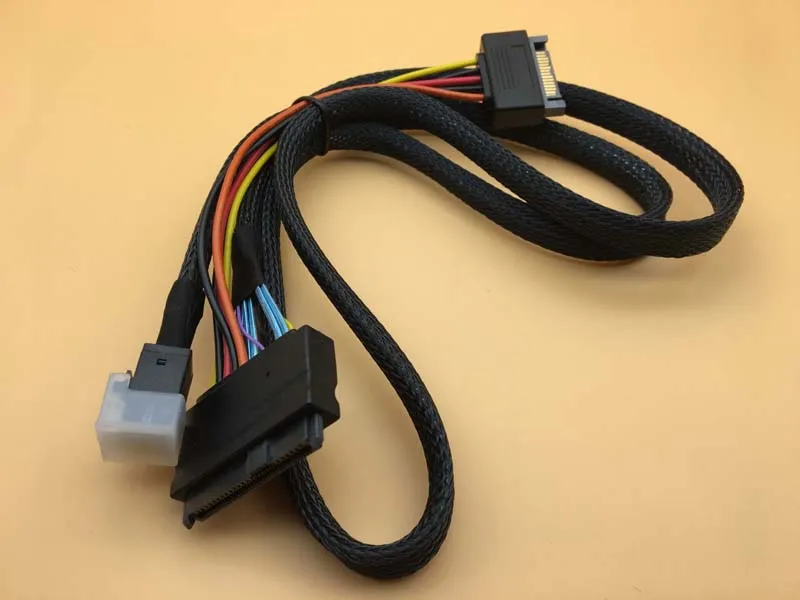 Sff 8643 для SFF 8639 Кабель Передачи Данных 1 Метр Длина поддержка 750 PCIe Nvme U.2 Жесткий