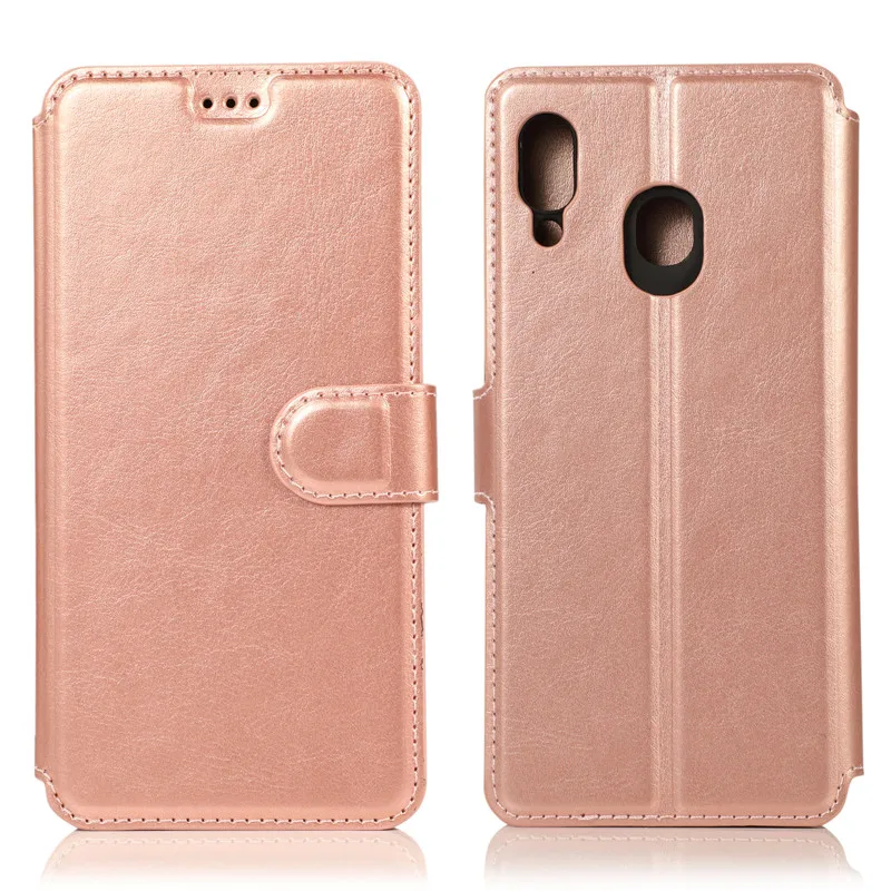 Кожаный чехол для Samsung A20E Винтажный телефона A30 флип-кошелек чехлы Hoesje Galaxy A10 A20 A40