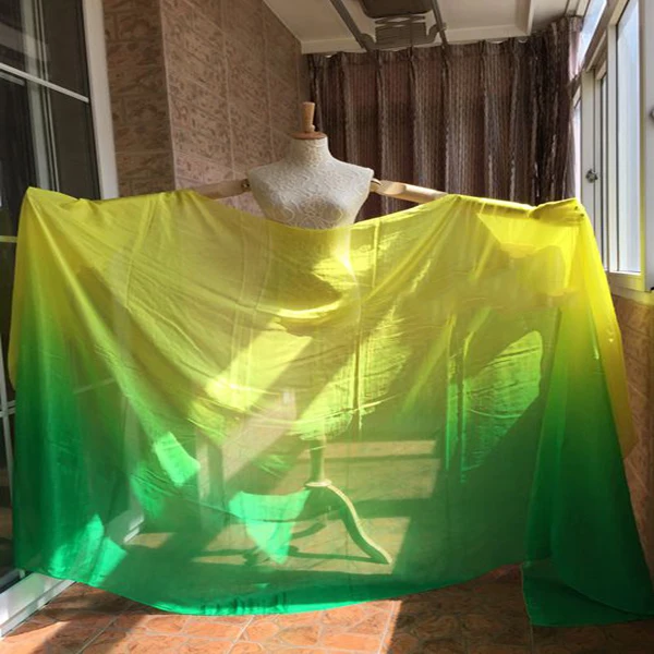 Новинка Лидер продаж фата из чистого натурального шелка размером 98x45 дюймов для