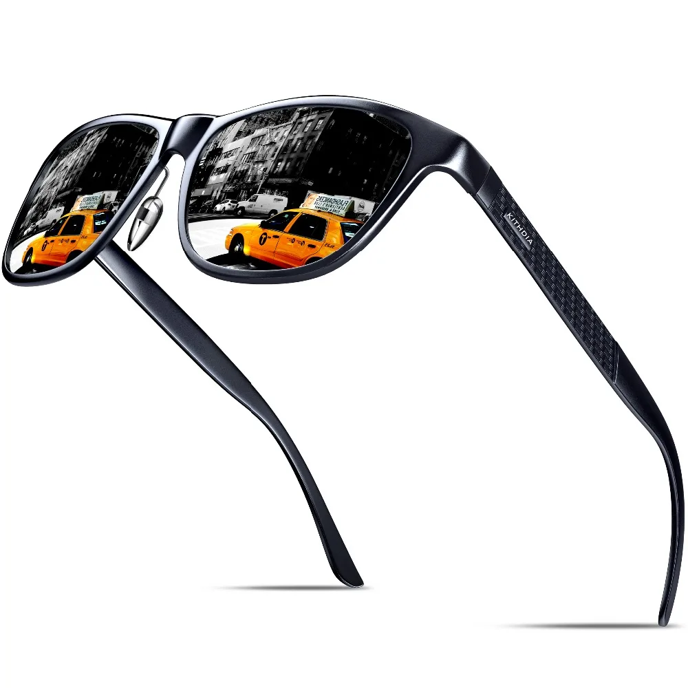 

EZREAL Polarized Sunglasses Men Colorful Coating Lens Aluminum Frame Eyewear Accessories Sun Glasses A387