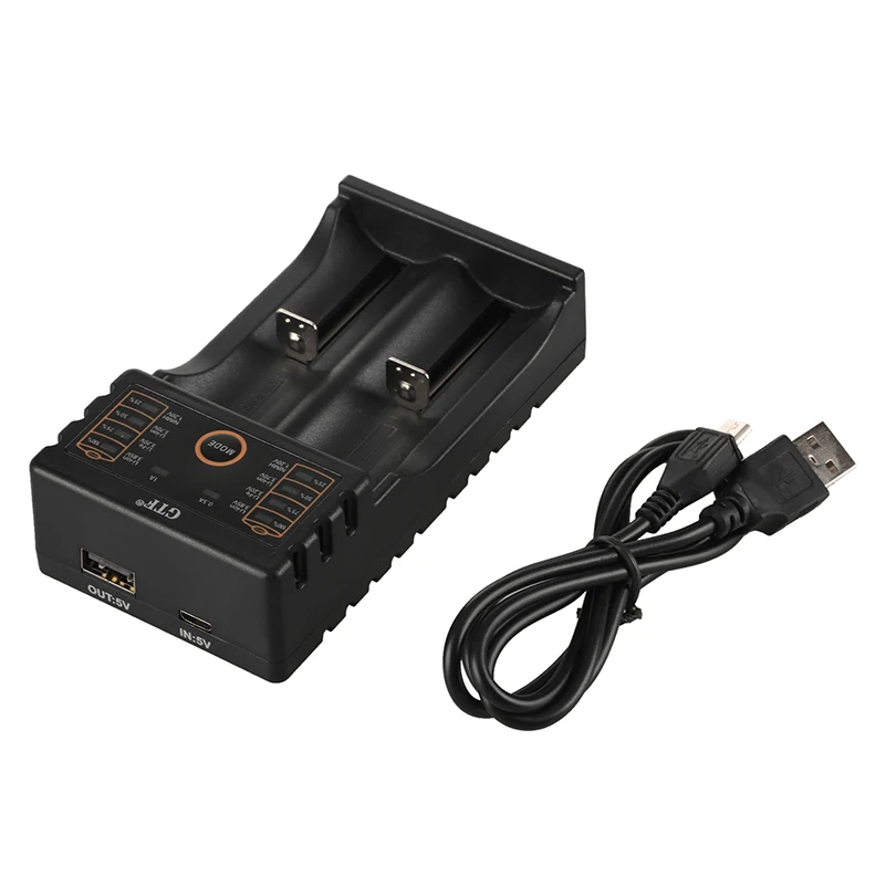 GTF GF208 USB интеллектуальное зарядное устройство с функцией power Bank для Ni MH литиевых