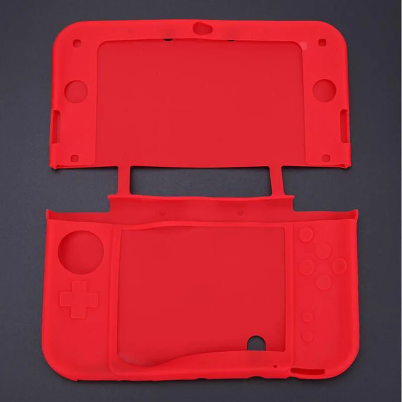 Цветной резиновый мягкий силиконовый чехол для Nintendo New 3DS XL LL 3DSXL/3dsll консоли