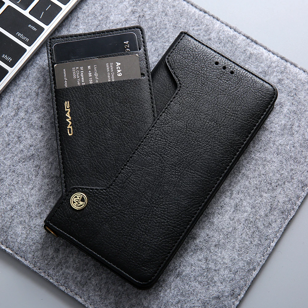 Черный кожаный чехол для Coque Huawei P20 p20 lite с магнитом откидной Чехол Funda Lite серый Borwn