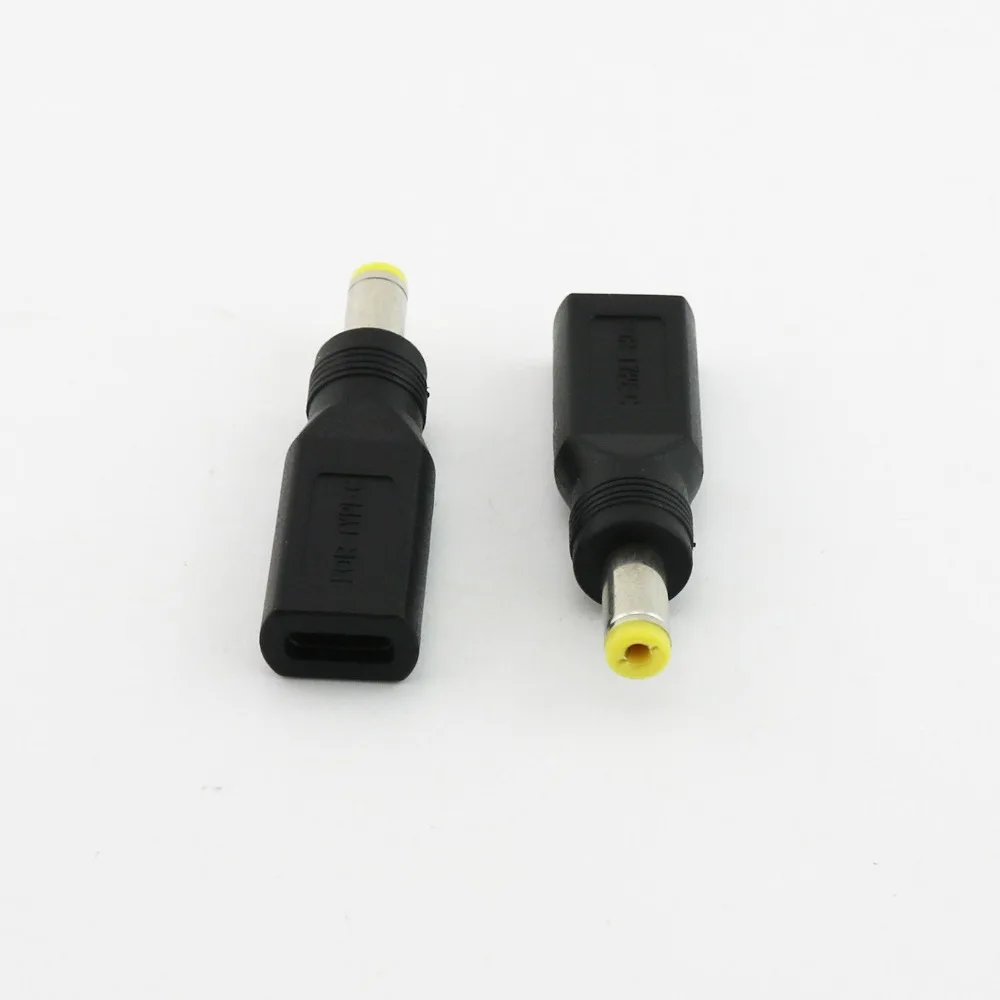 3 шт. USB 1 Тип C гнездо для 5 мм x 2 Мужской DC адаптер зарядки|Компьютерные кабели и