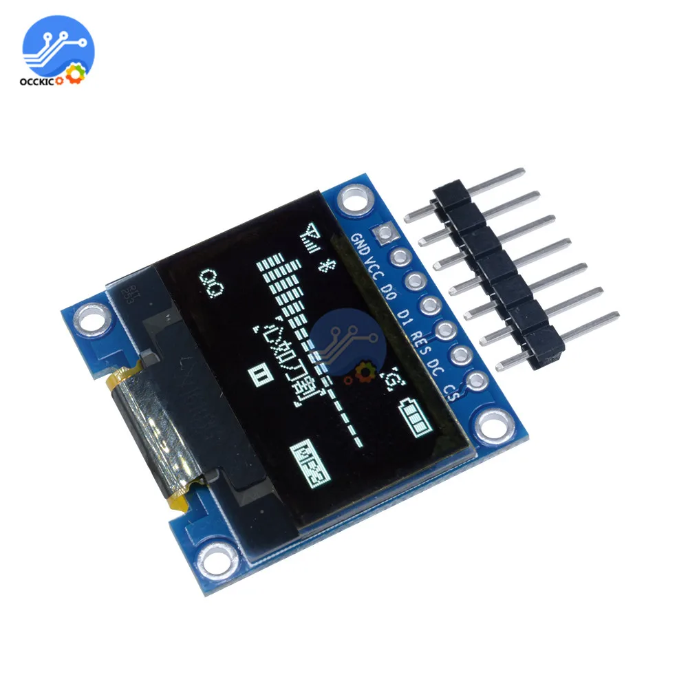 0 96 дюймовый Последовательный модуль OLED дисплея IIC 128X64 I2C для связи SSD1306 12864