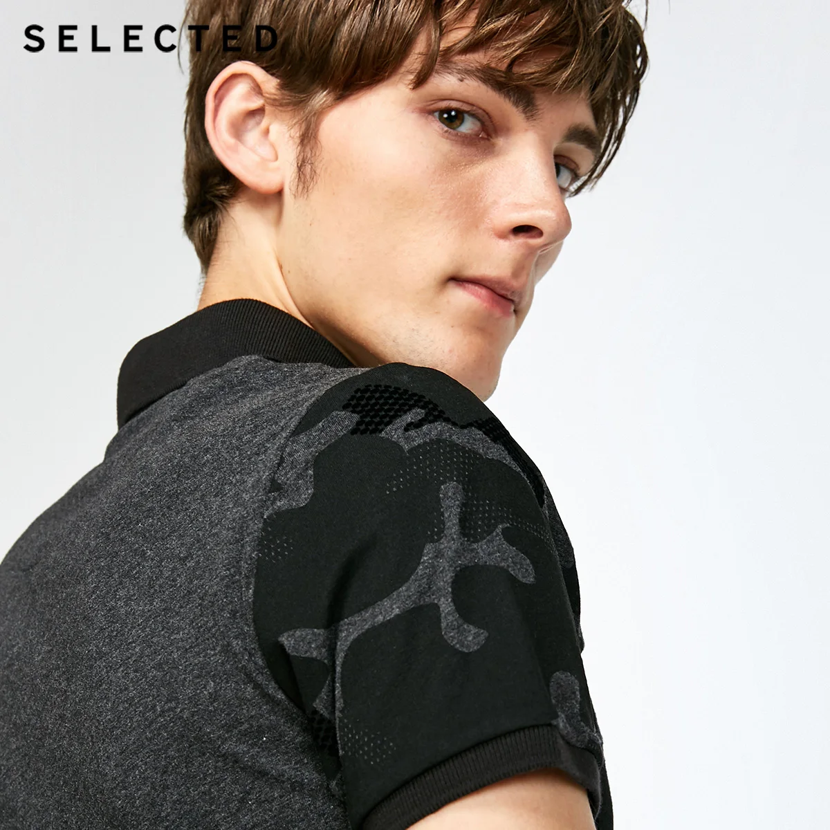 SELECTED хлопок стекаются камуфляж slim fit рубашка S | 417306510|Мужские футболки|
