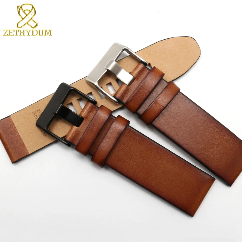 Genuine leather bracelet 24mm 26mm watchband for diesel watch strap wristwatches band DZ4283 DZ7334 DZ7263 DZ4281 DZ4318 | Наручные часы