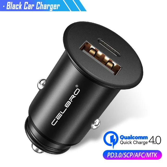 Only Car Charger 30 Вт Быстрая зарядка QC 4,0 3,0 Автомобильное USB зарядное устройство для Xiao mi 8 mi A2 mi x 3 Pocophone F1 mi ni USB PD быстрая зарядка автомобильное зарядное устройство для телефона - Тип штекера: Only Car Charger
