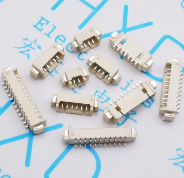 

100 шт 1,25 мм шаг SMD соединитель горизонтальный плагин база 9P выбор
