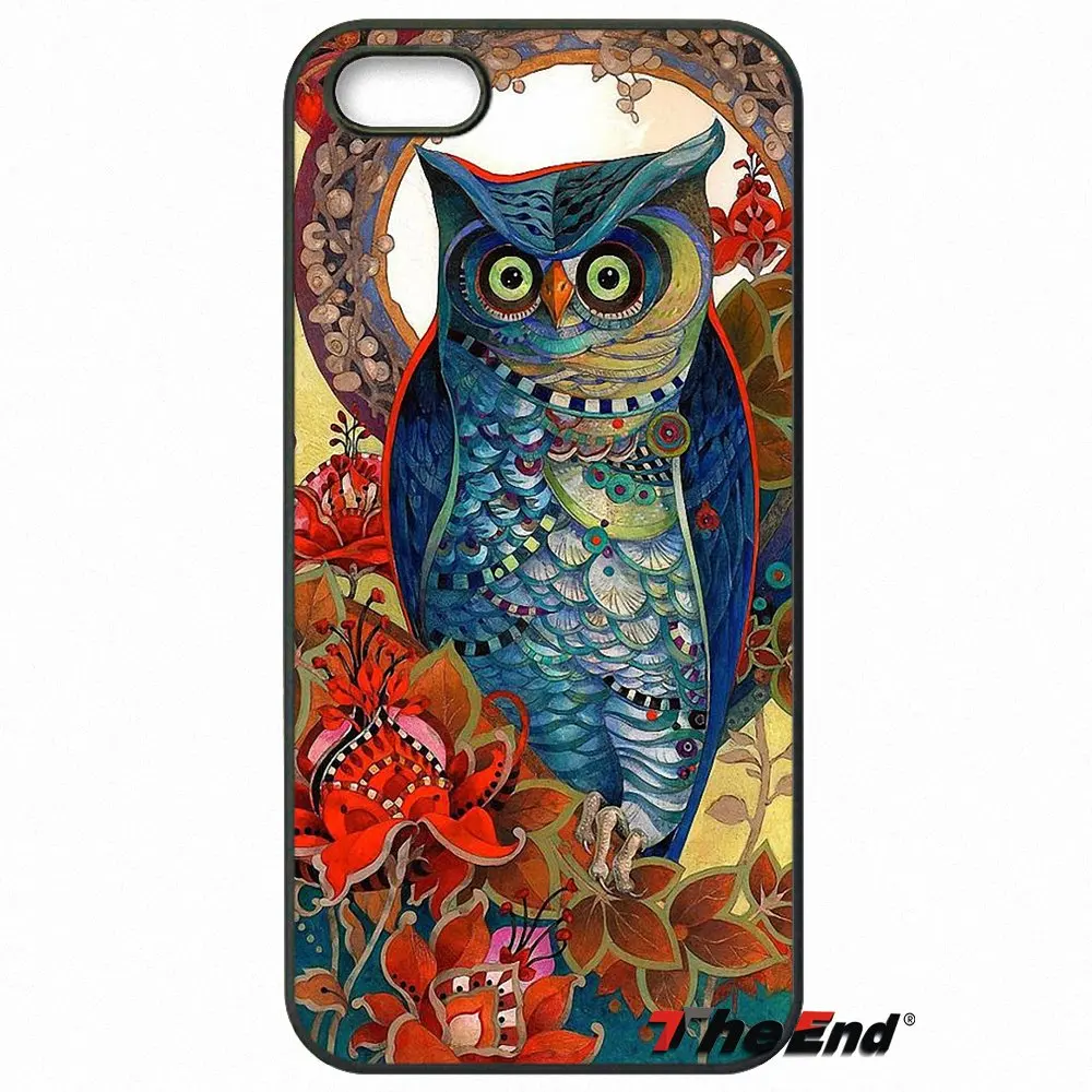 Ретро винтажный Чехол для телефона с изображением совы животных Samsung Galaxy Note 2 3 4 5 S2