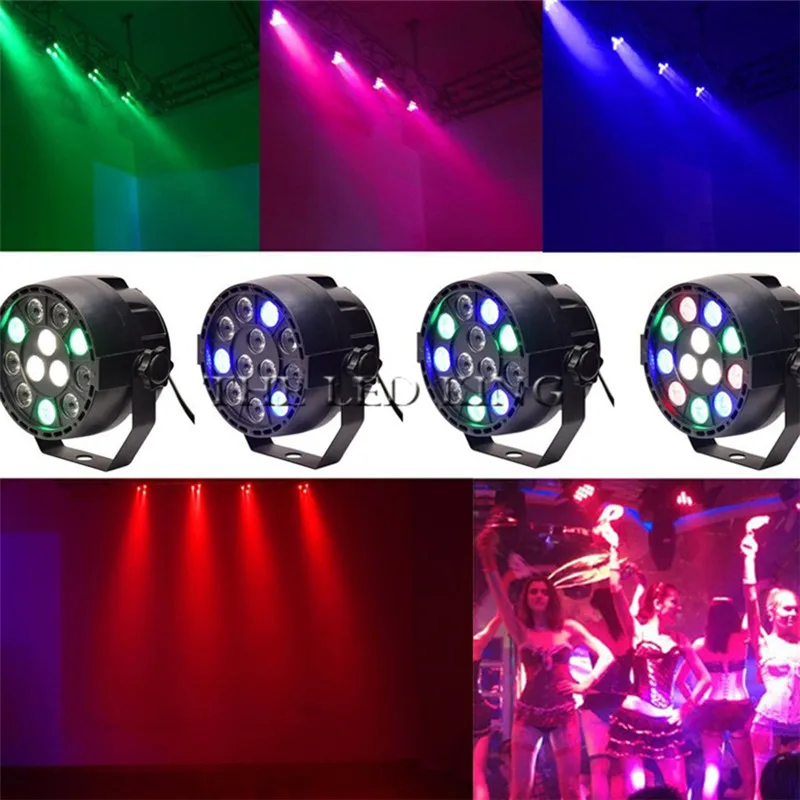Светодиодный сценический прожектор 12X3W RGBW светодиодный с DMX512 идеально подходит