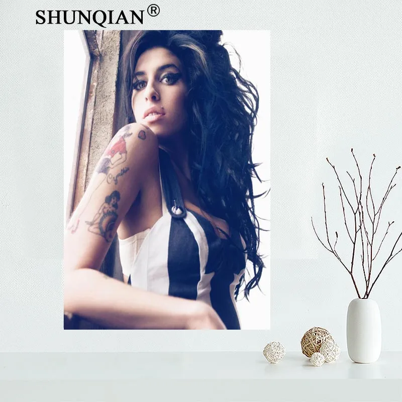Лидер продаж! Amy winehouse Canvas тканевый плакат для домашнего декора живопись