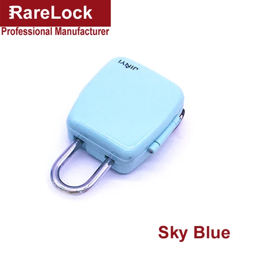Sky blue 1pcs Rarelock MS516 Комбинированный Замок с цветным замком для путешествий, женские сумки, рюкзак, сумка для школы, ящик для спортзала, шкафчик, дневник, сделай сам, я - Цвет: Sky blue 1pcs