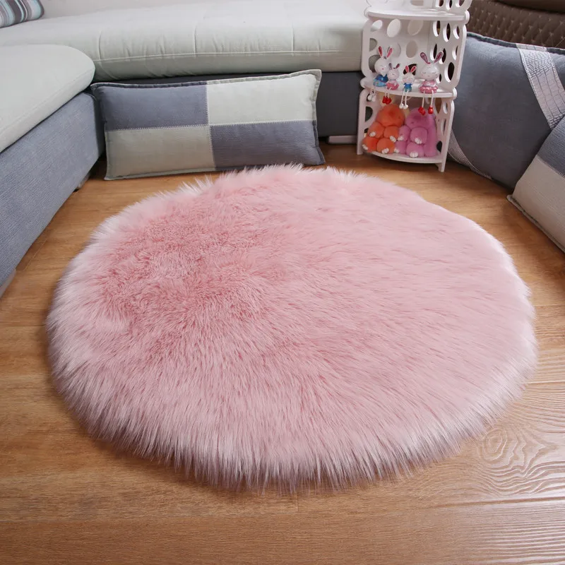 Мягкий ковер из искусственной овчины покрытие для стула шерсти теплый Пушистый
