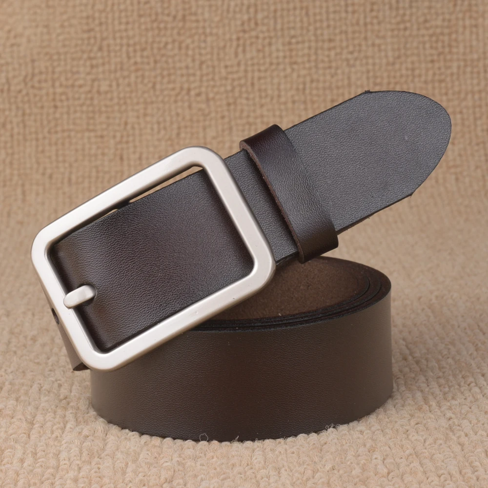 Ремень из натуральной воловьей кожи для мужчин и женщин Модный брендовый