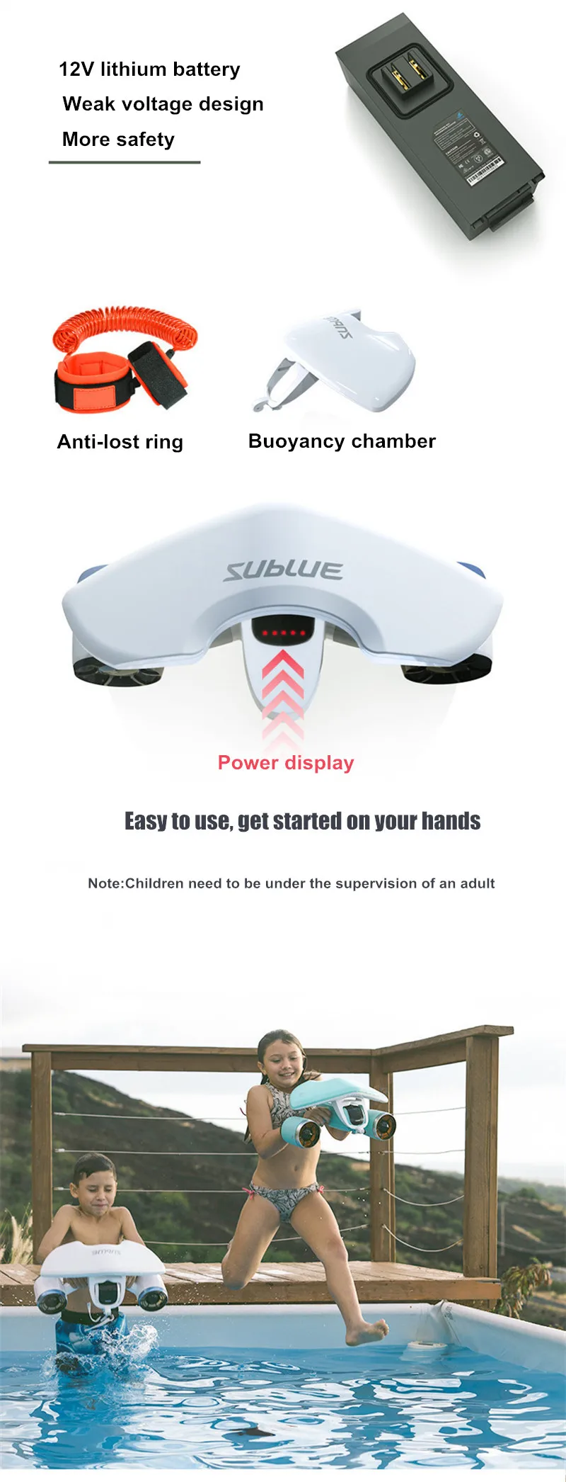 Sublue Whiteshark Mix подводный скутер морской бассейн Дайвинг Пропеллер для плавания подводное плавание Аква скутер ручной Дайвинг оборудование