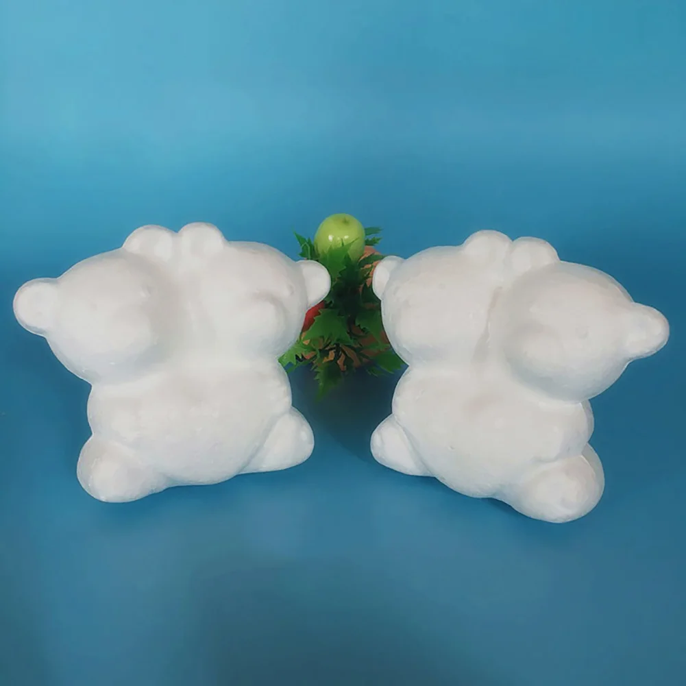 2 шт. пенопластовые животные двойной медведь (цветы в комплект не входят) поделки