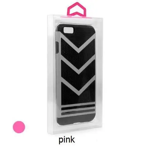 pink hook 50 шт. для iPhone 8, 8 Plus прозрачный пустой упаковочная коробка из ПВХ для iPhone чехол прозрачная Высококачественная ПВХ упаковка - Цвет: pink hook