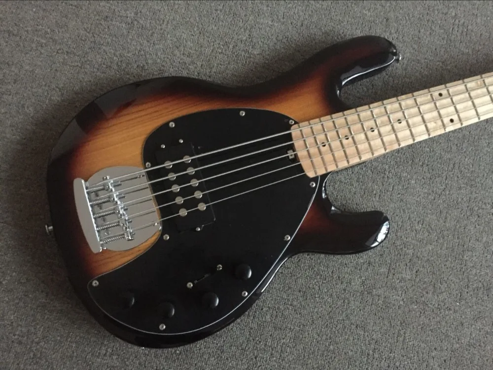 Новинка 2019 + гитарная фабрика 5 струн музыкальный человек stingRay Sunburst электрический