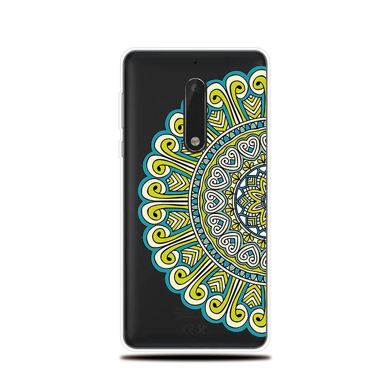Мандала с рисунком силиконовый чехол для телефона Nokia на возраст 1 2 3 5 6 7 8 X 5X6X7