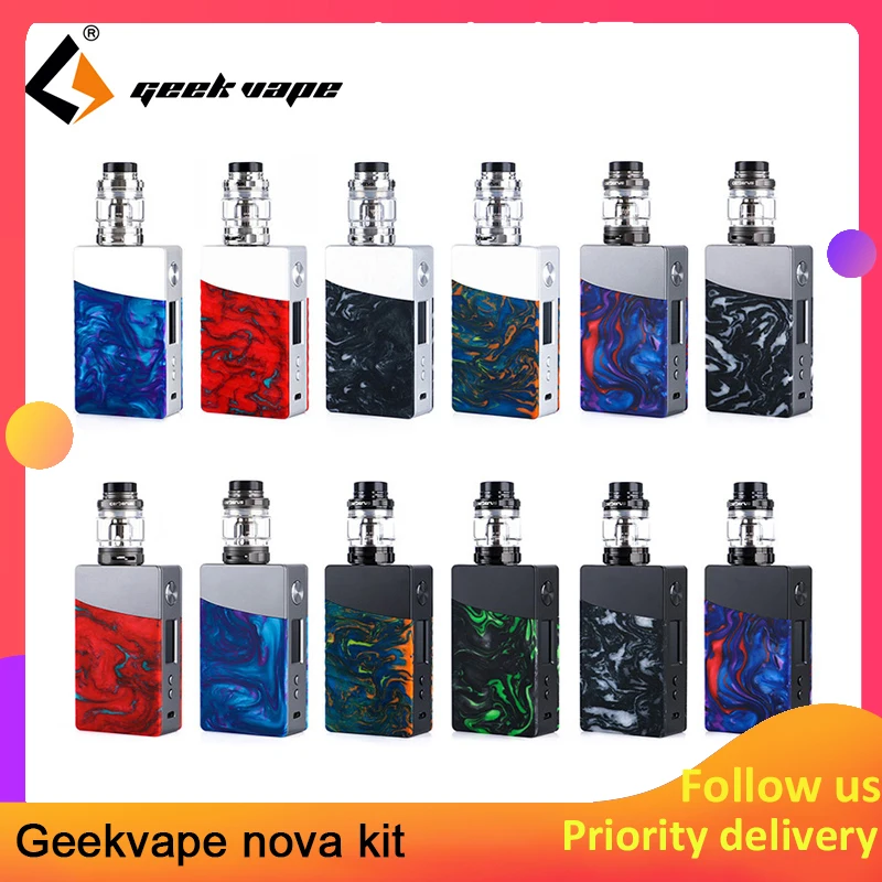 Новейший оригинальный комплект Geekvape nova 200 Вт в виде чипсета mod с резервуаром Cerberus