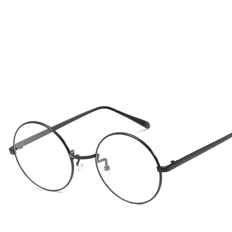 MAXMESSY Для женщин Ретро Nerd корейский Золотые очки круглые прозрачные линзы