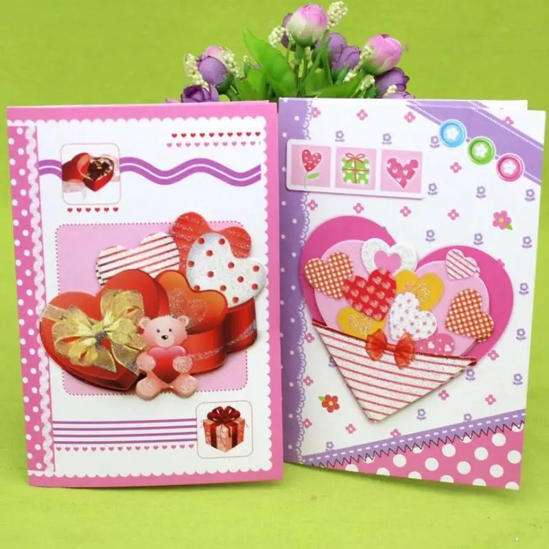 12 шт./лот музыкальная открытка на день рождения Детские поздравительные открытки