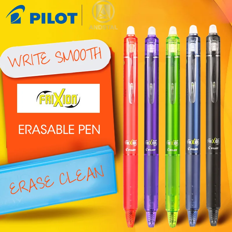 Andsta 10 Colors Pilot Frixion Ball Retractable Erasable Pen 0.5mm Gel Pens Set writes erases heat transfer vanish pen | Канцтовары для