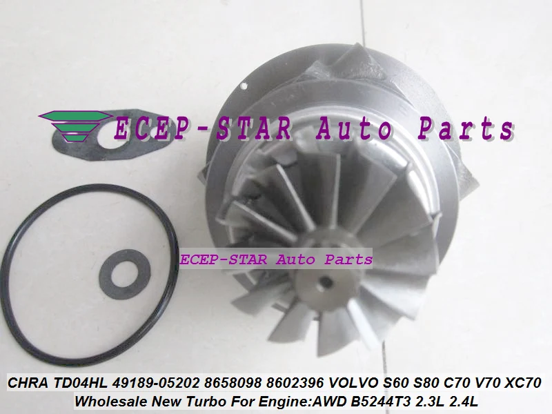 Картридж Turbo CHRA TD04HL 13T 49189 05202 05212 8658098 для VOLVO S60 S80 C70 V70 XC70 V70N 01 B5244T3 2.3L 2.4L