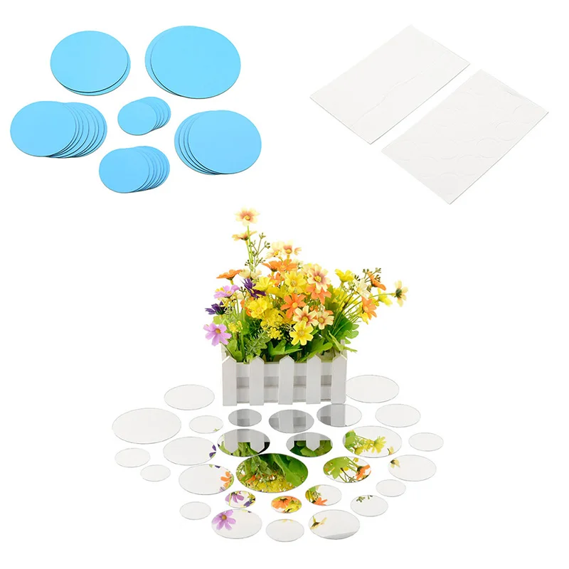 30 шт. зеркальные настенные наклейки сделай сам | Дом и сад