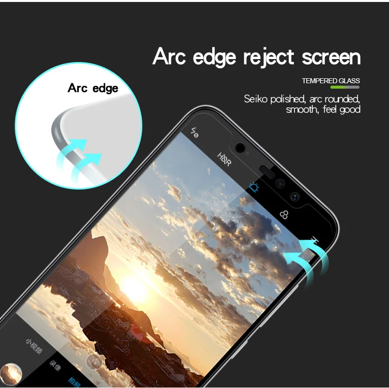 2 шт. закаленное стекло для Xiaomi Redmi Note 6 защита экрана полное покрытие Pro 3D пленка с