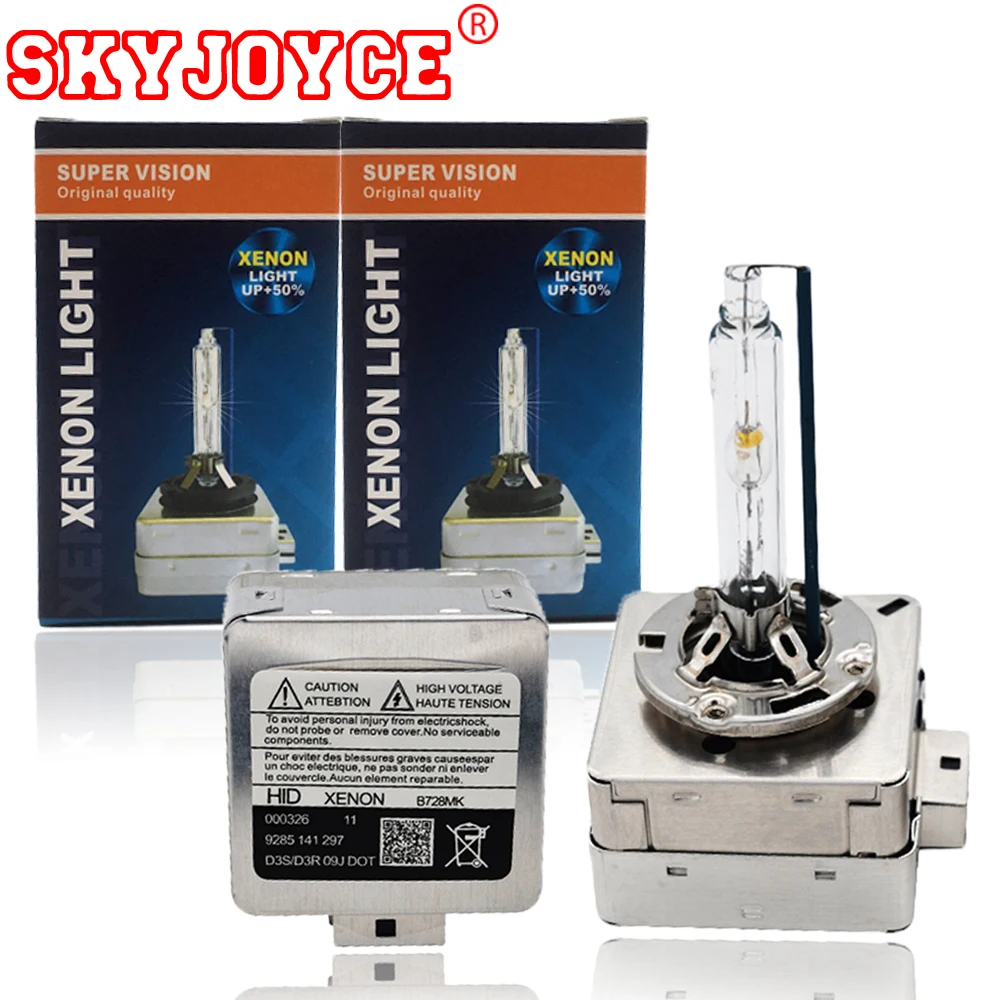 SKYJOYCE Автомобильные фары xenon D3S D1S 6000k лампа 55 Вт 35 цельнометаллические ксеноновые