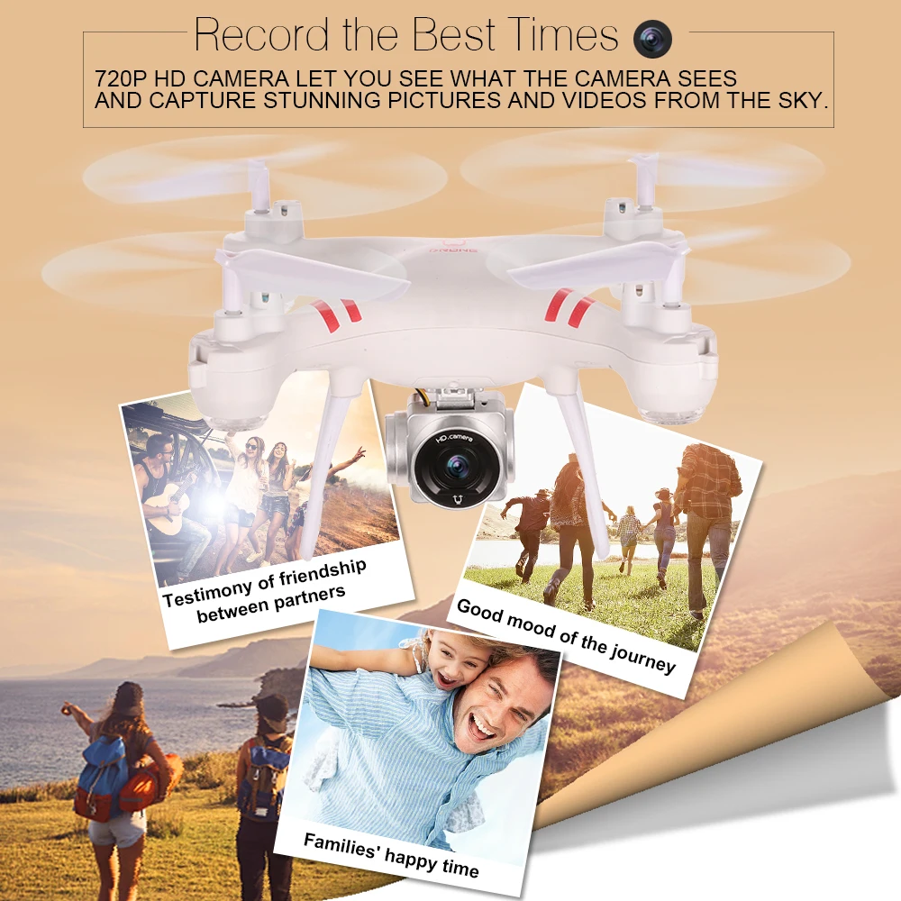 Utoghter 921HW 720 P широкоугольная камера Квадрокоптер WiFi fpv селфи Дрон стабилизация