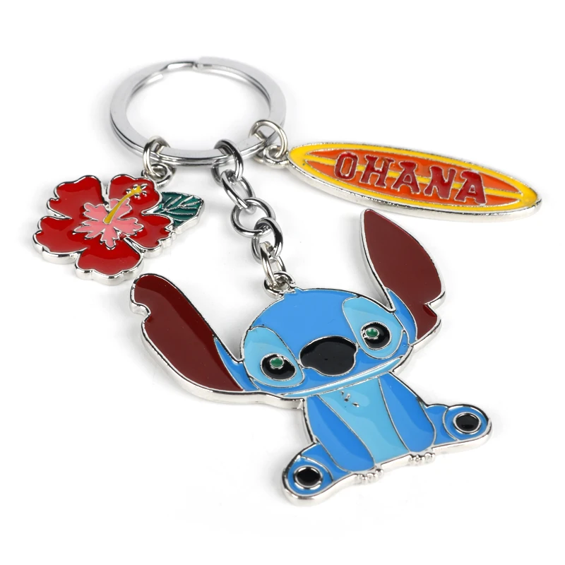 Мультяшное ожерелье с подвеской с надписью «Ohana» Милая Охана дружба Лило стежок тематическая Подвеска Ожерелье кавайное семейное женское ювелирное изделие для девочек