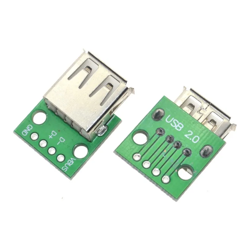 Thinary Electronic 10 шт. USB2.0 Female to 4P DIP переключатель Adapter Board Module USB Plate|Интегральные схемы| |